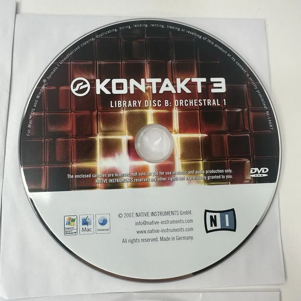 Native Instruments Kontakt 3 Extensive Professional Virtual Sampler Library Set - Picture 4 of 14